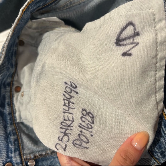 Re/done Levi’s high rise denim sz 25 - Picture 4 of 5